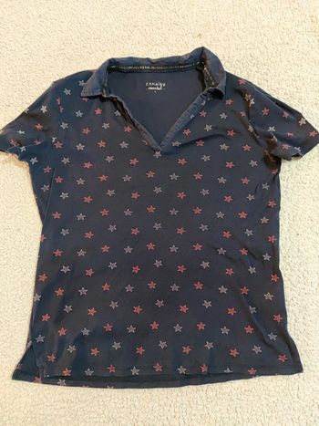 T-shirt bleu marine étoile T.L