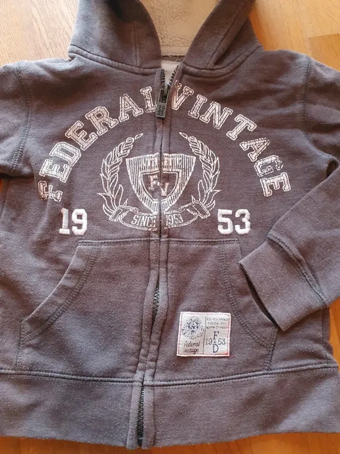 Gilet 6 ans, fédéral vintage - photo numéro 2