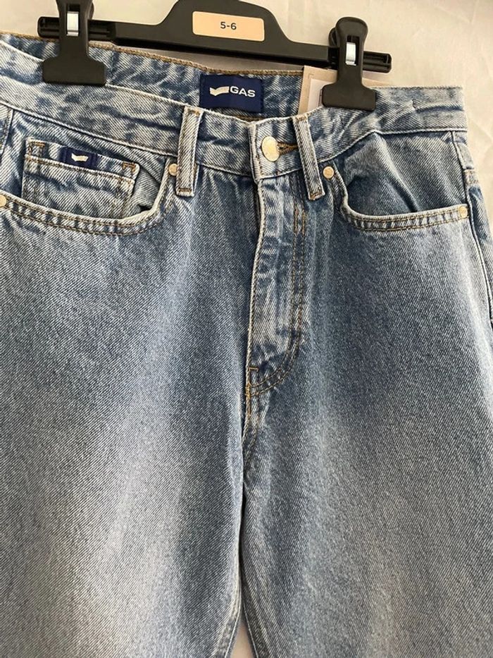 jeans droit Gas bleu taille S - photo numéro 2