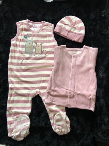 Ensemble 3 pièces velours