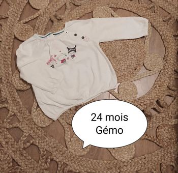 T-shirt manches longues 24 mois fille