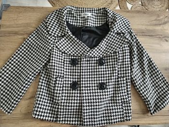 Veste à motif pied-de-poule T38