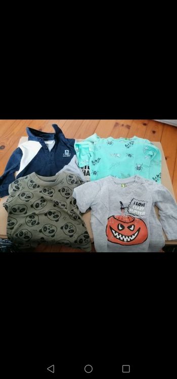 Lot 4 t-shirts manche longue