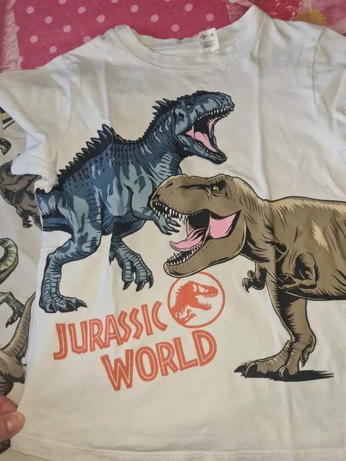 Lot de 3 tee-shirt jurassic world 5/6 ans H&M - photo numéro 4