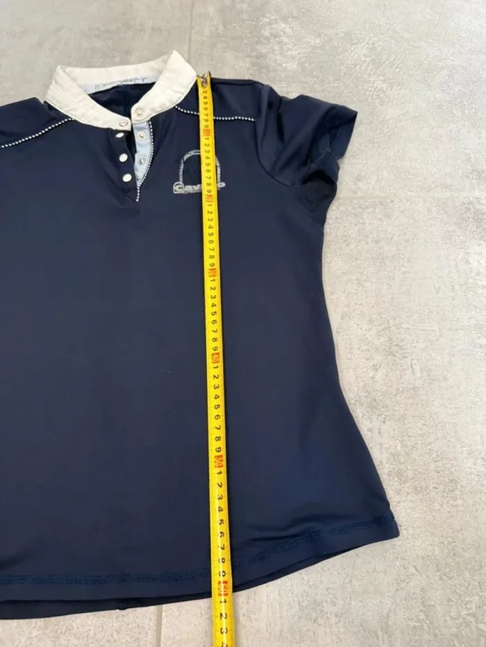 Polo d'équitation femme Cavallo marine taille 40 parfait état - photo numéro 10
