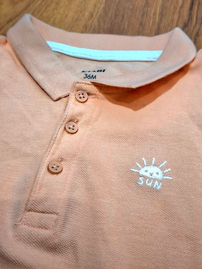 Polo enfant Kiabi 36 mois – pêche / corail clair - photo numéro 3
