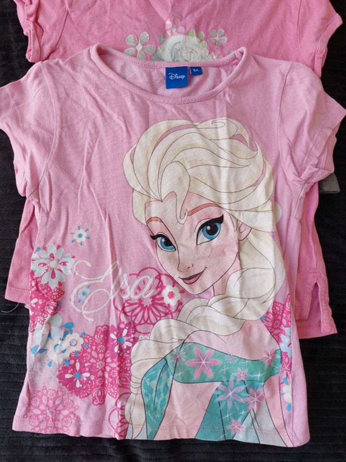 Lot de 3 t-shirts manches courtes 👧 Disney 8ans - photo numéro 2