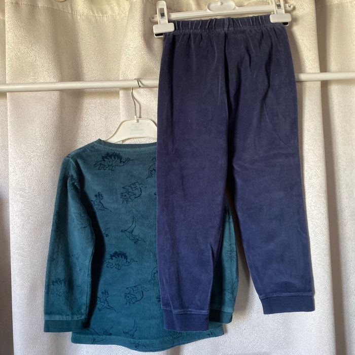Pyjama velours dinosaures 6 ans inextenso - photo numéro 3