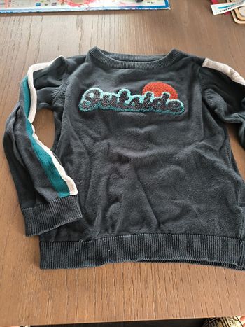 Pull bandes rayures manches soleil outside