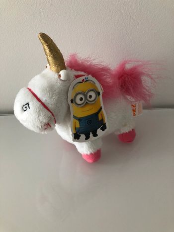 Peluche licorne - Moi moche et méchant - Neuve