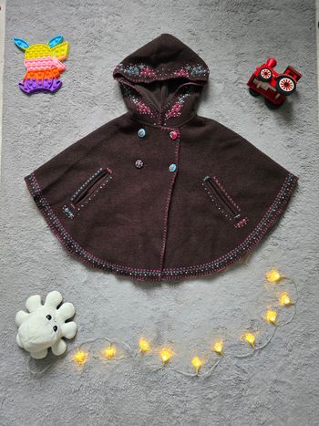Cape / manteau en laine fille – DPAM