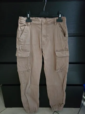 pantalon cargo beige Orchestra