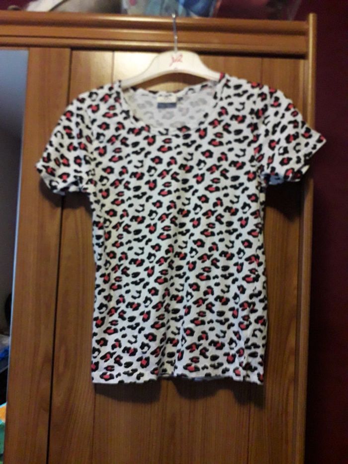 Tee shirt blanc imprimé