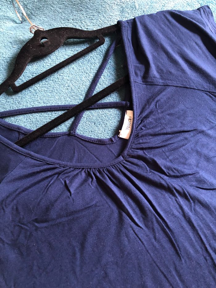 Robe d’été bleue marine C&A - photo numéro 3