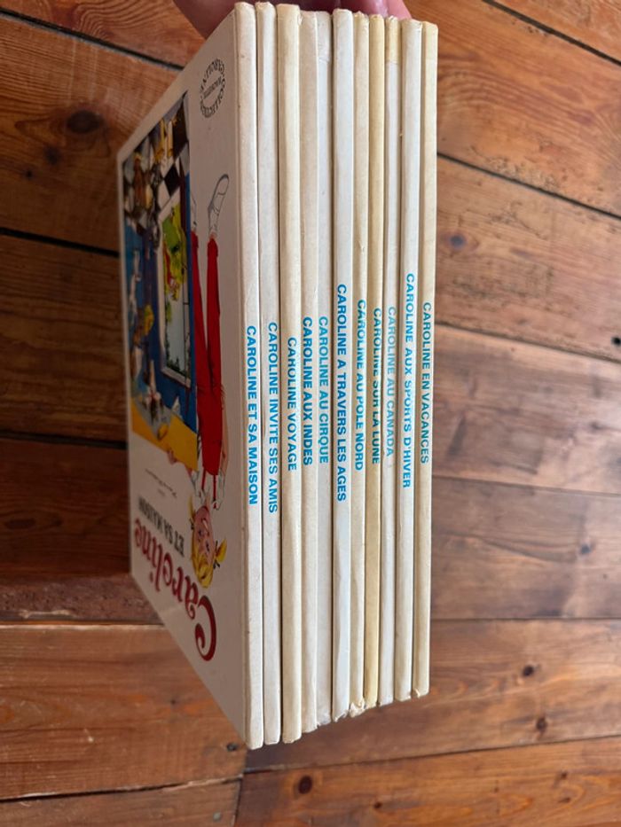 BE - Lot de 11 livres Caroline bd Grands albums Hachette anciens vintage blanc - photo numéro 5