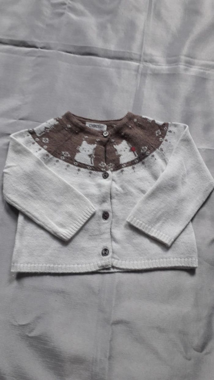 Gilet cardigan tout doux 6 mois