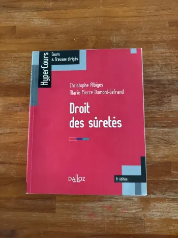 Livre droit des sûretés, sixième édition