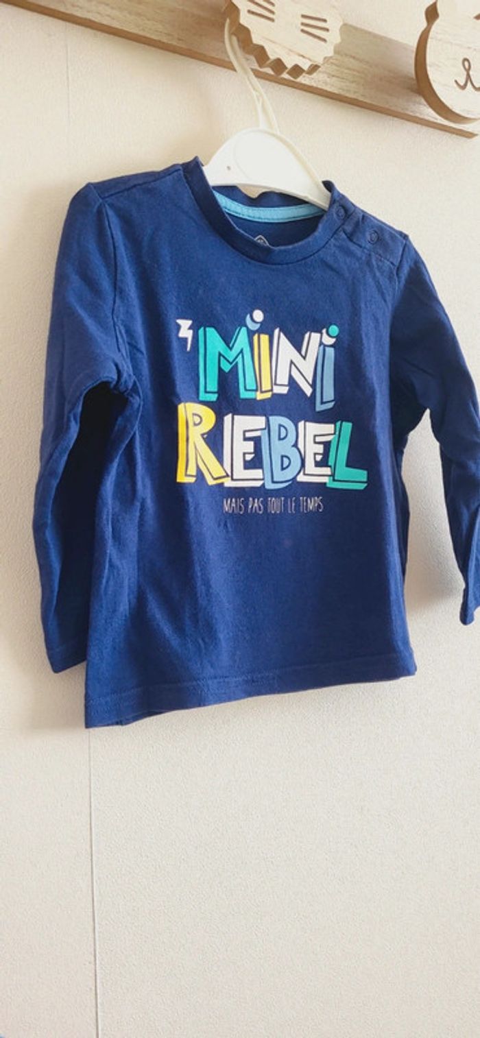 Maillot longues manches bleu Z 18 mois - photo numéro 2