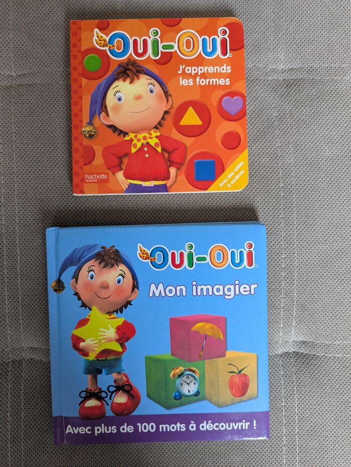Lot de deux livres d'apprentissage Oui-Oui