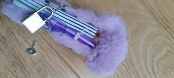 Petit carnet peluche lapin violet Claire's