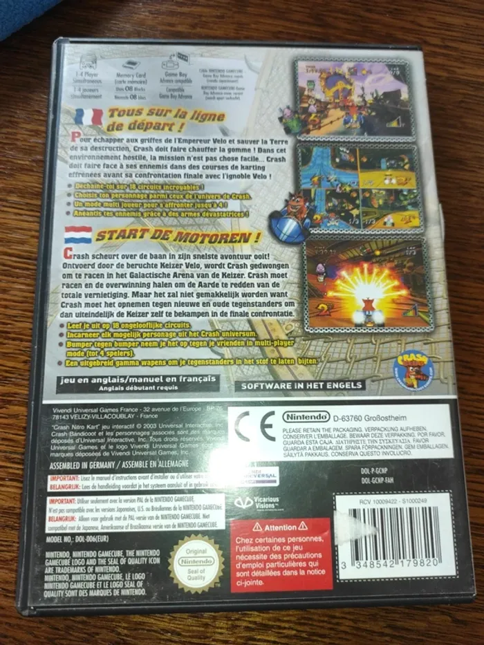 Crash nitro kart nintendo GameCube - photo numéro 2