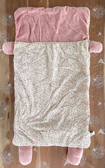 Vertbaudet sac de couchage d’appoint zippé 70 x 130 cm rose
