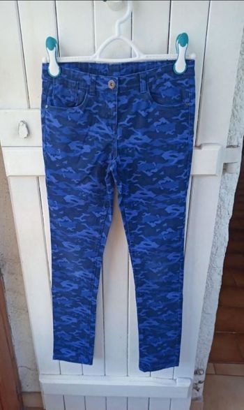 Pantalon bleu camouflage 12 ans bilook fille