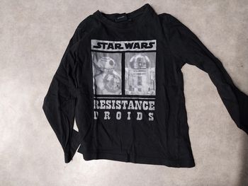 haut tee shirt manches longeus garcon 6 ans star wars