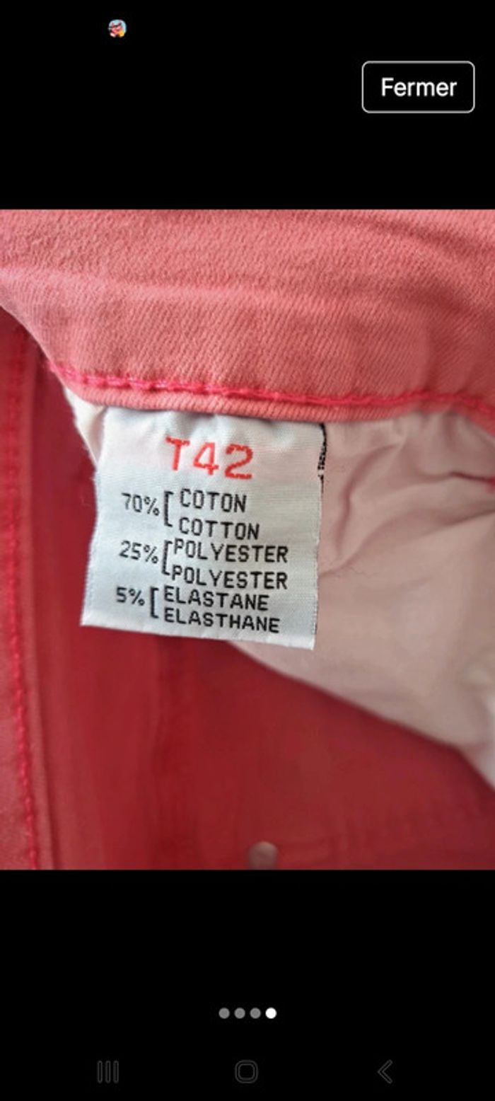 Pantacourt femme BS jeans 42 - photo numéro 4