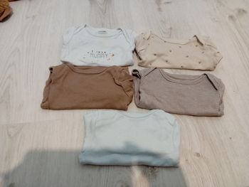 Lot de 5 body manche longue 3 mois