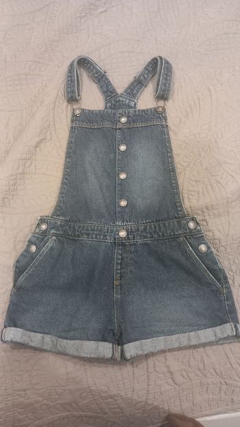 Salopette short en jeans