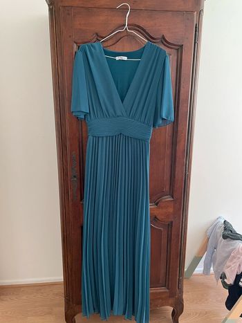 Robe longue bleue