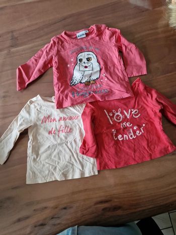 Lot 3 T-shirt 6 mois