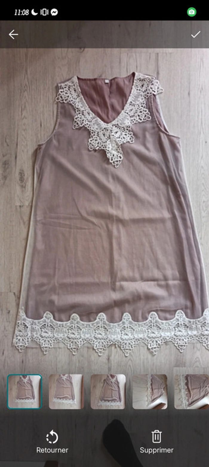 Robe / tunique XL 42 femme dentelle très bon etat - photo numéro 2