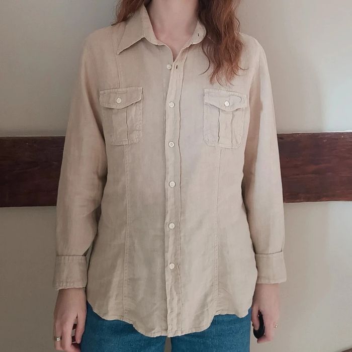 Chemise lin beige Hartford - photo numéro 2