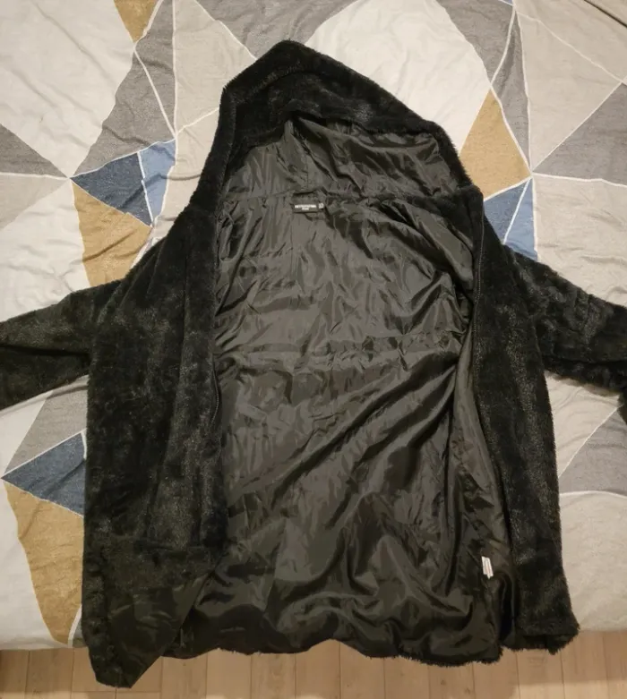 Veste mi longue en velours - photo numéro 3