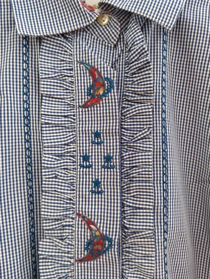Chemise vintage vichy manches longues - photo numéro 4
