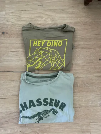 Lot t shirt dinosaure