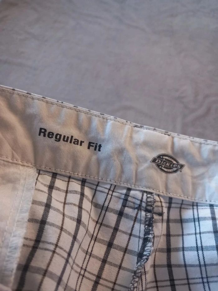 Short Oversized Dickies Vintage Blanc à carreaux (n°13) - photo numéro 7