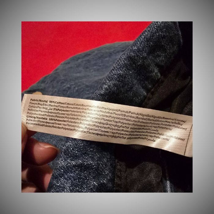 Sac Bandoulière Calliope – Jean Délavé Matelassé Noir/Gris – Chaîne Dorée – Charms Paris – 35 x 15 x 30 cm – Bon État - photo numéro 6