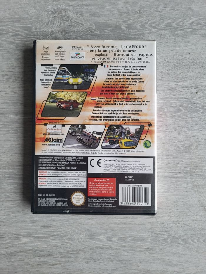 Jeu gamecube Burnout - photo numéro 2