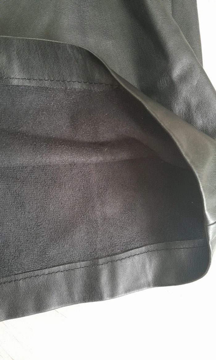 Robe Camaïeu simili cuir manches courtes - photo numéro 9