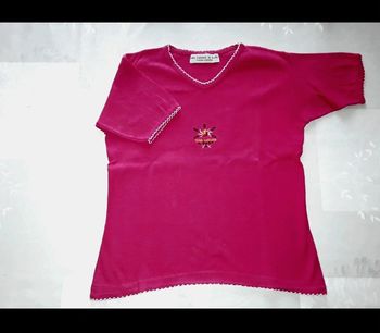 🟣 Tee Shirt Fushia en taille 40 ( L ) 🟣