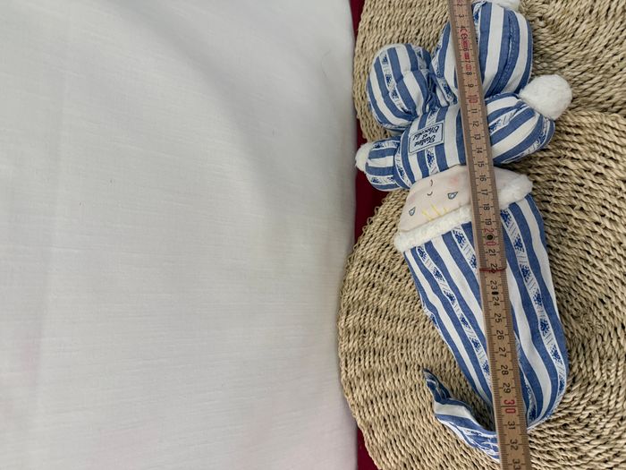 Doudou poupée lutin rayé bleu TARTINE ET CHOCOLAT - photo numéro 3