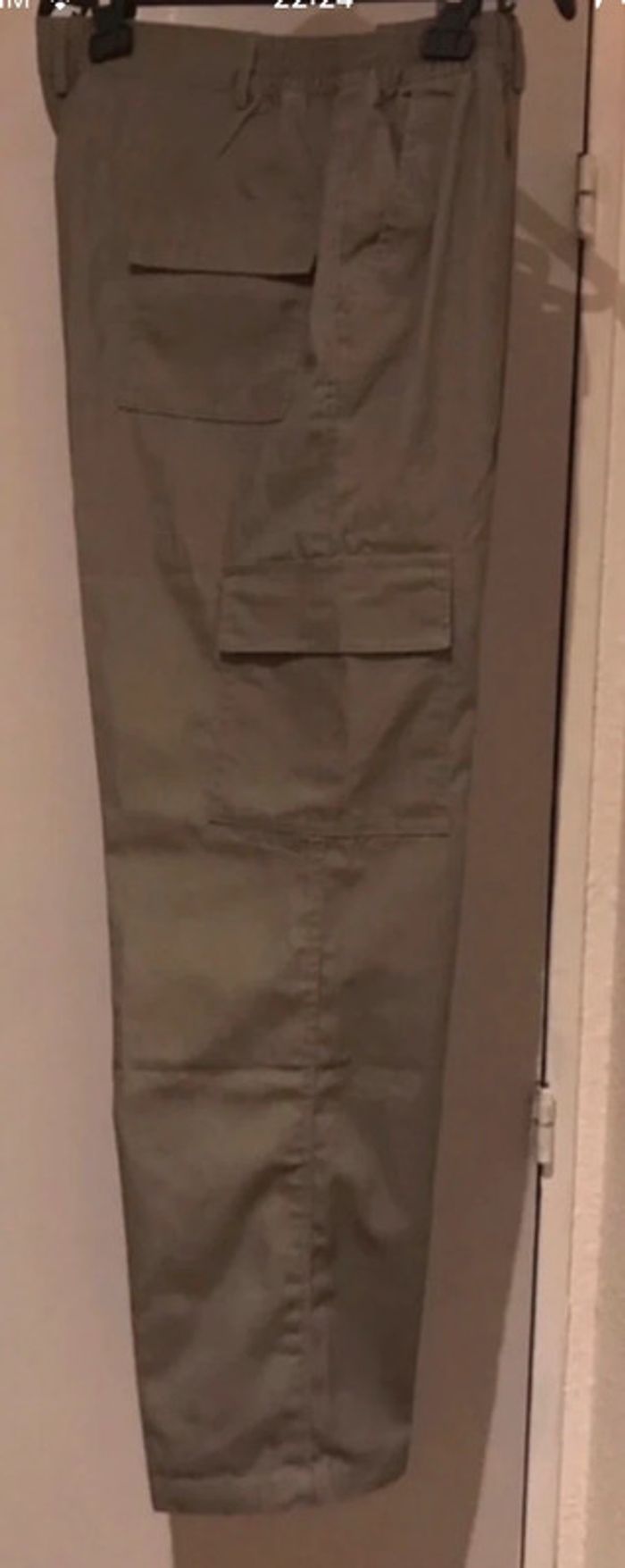 Pantalon linsong militaire unisexe kaki taille L - photo numéro 2