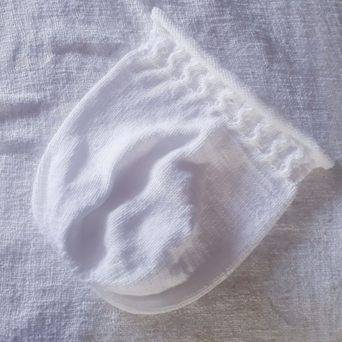 Cocon de naissance laine mérinos tricot bébé maternité - photo numéro 7