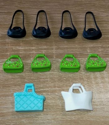 Playmobil lot sacs à main accessoires personnages