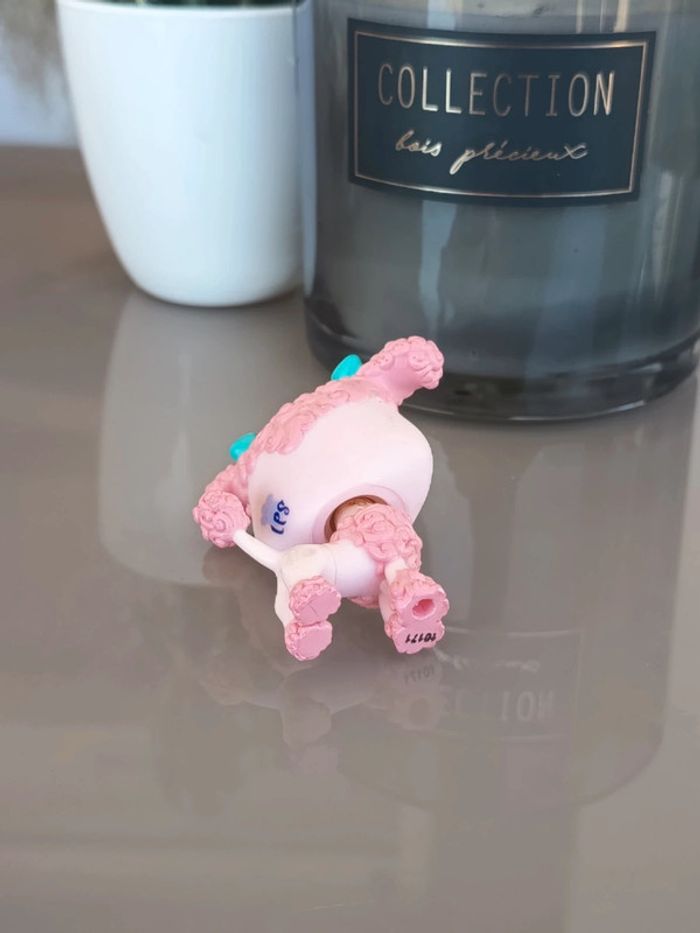 Littlest Pet Shop #1956 pink french poodle dog - photo numéro 3