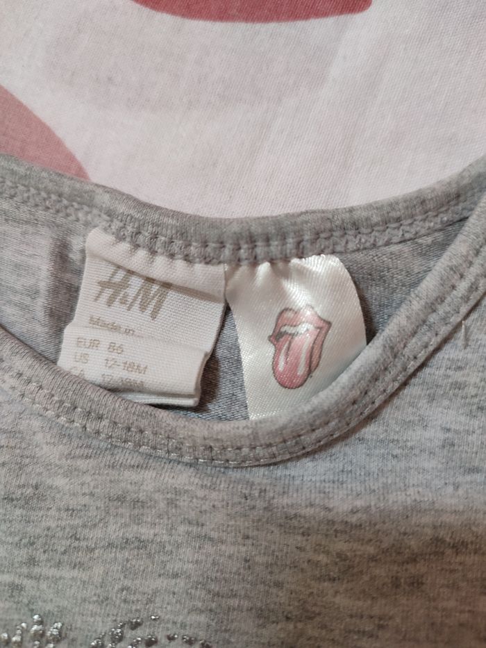 Tee shirt manches longues Rolling Stones London - 24 mois - Très bon état - H&M - photo numéro 5