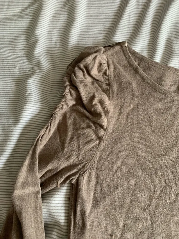 Robe pull beige - photo numéro 3
